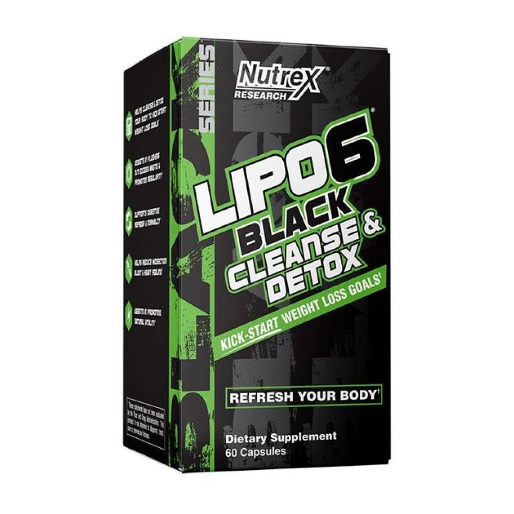 Nutrex Lipo 6 Black Clean & Detox 60 капсул