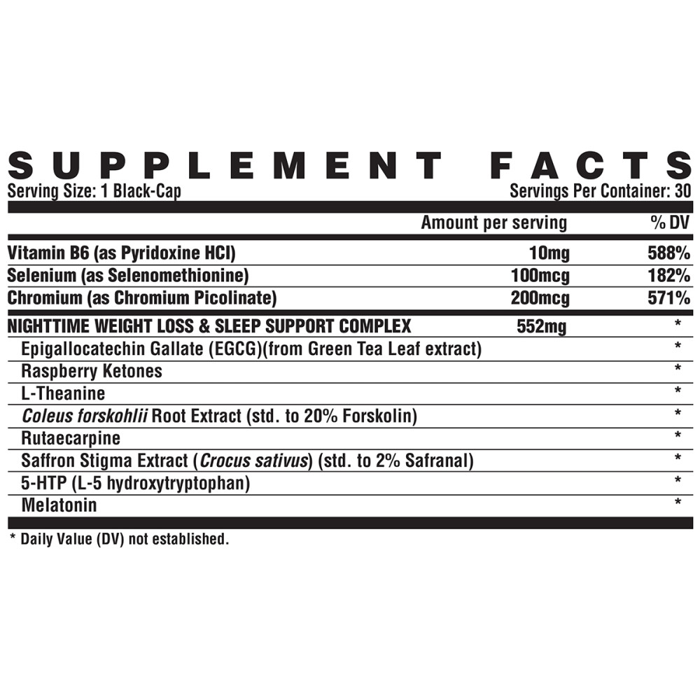 Nutrex Lipo 6 Black NightTime Ultra concentrate 30 капсул