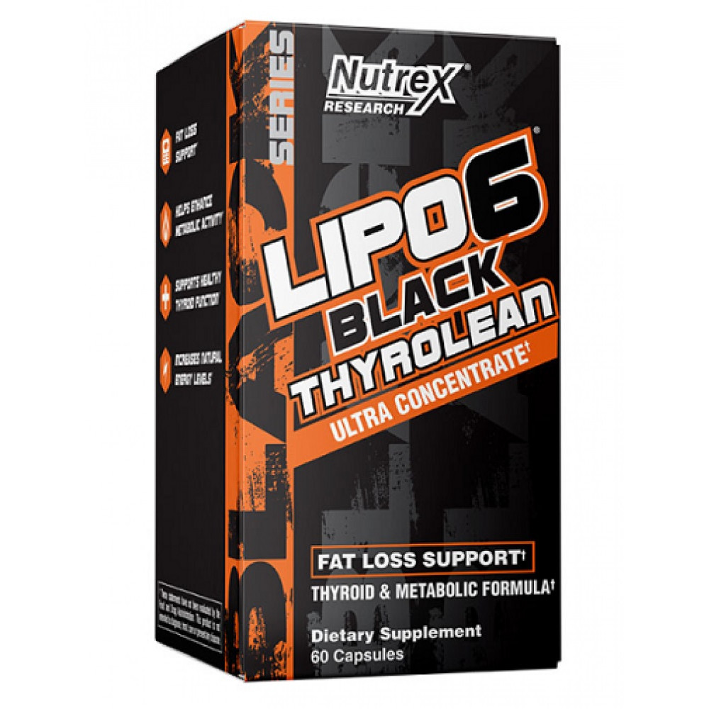 Nutrex Lipo 6 Black Thyrolean Ultra Concentrate 60 капсул