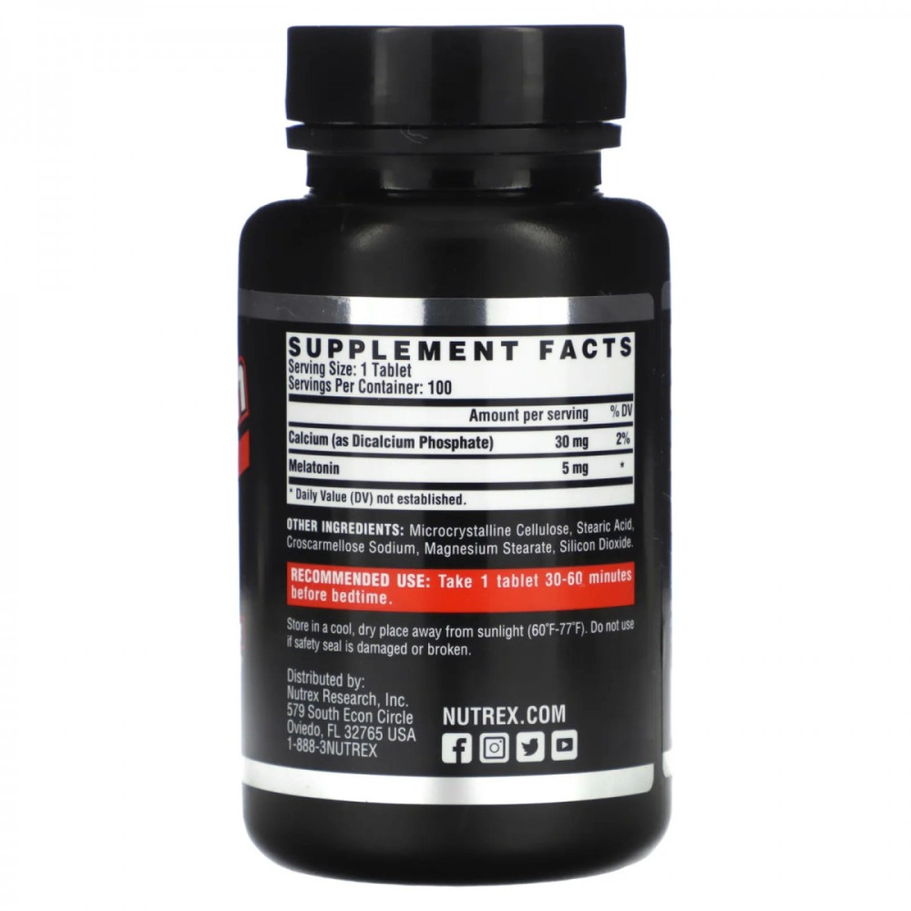 Nutrex Melatonin 5 mg 100 таблеток