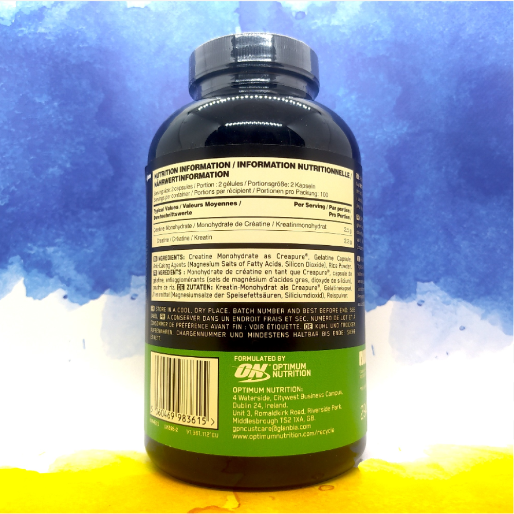 Optimum Nutrition Creatine 2500 Caps, креатин у капсулах