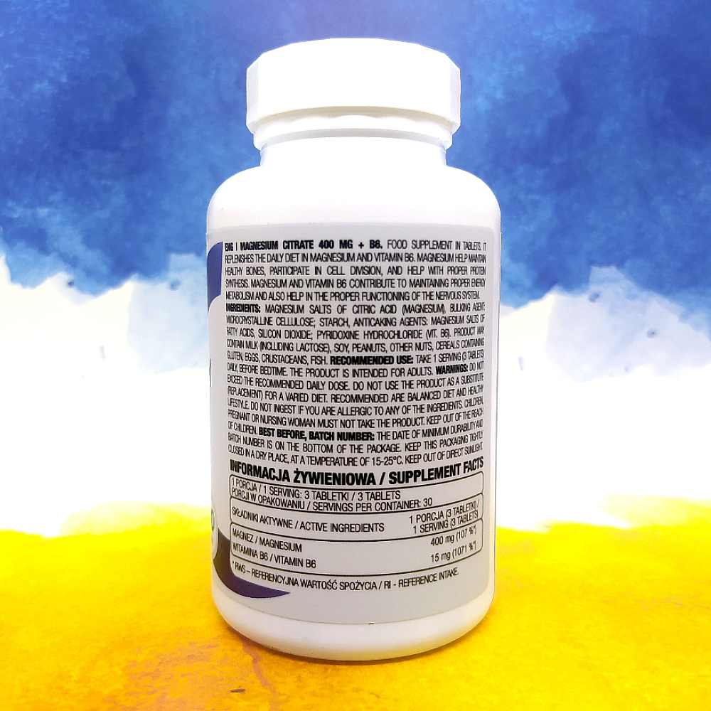 Ostrovit Magnesium Citrate 400 mg + B6