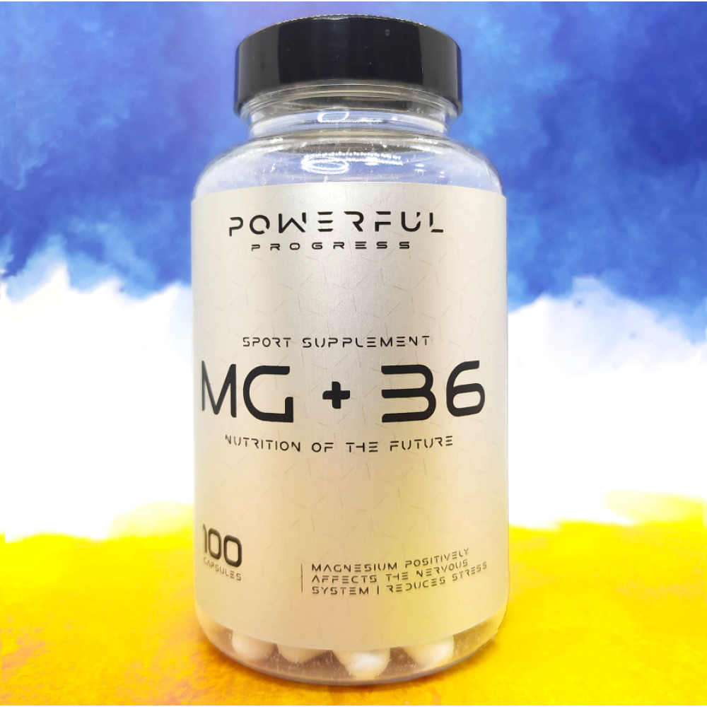 Powerful Progress Magnesium + B6 100 капсул