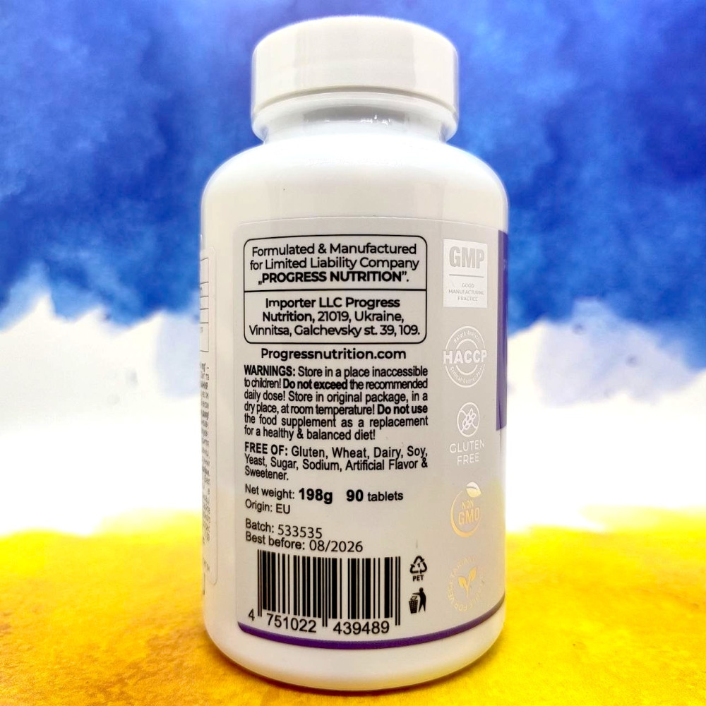 Progress Nutrition Calcium & Magnesium 90 таблеток