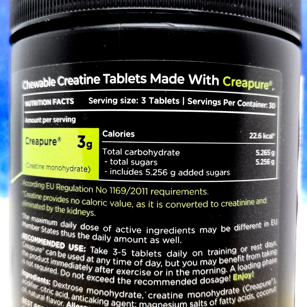Progress Nutrition CreaGO Creapure® Gluco 90 жувальних таблеток