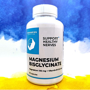Progress Nutrition Magnesium Bisglycinate 100 мг + Vitamin B6