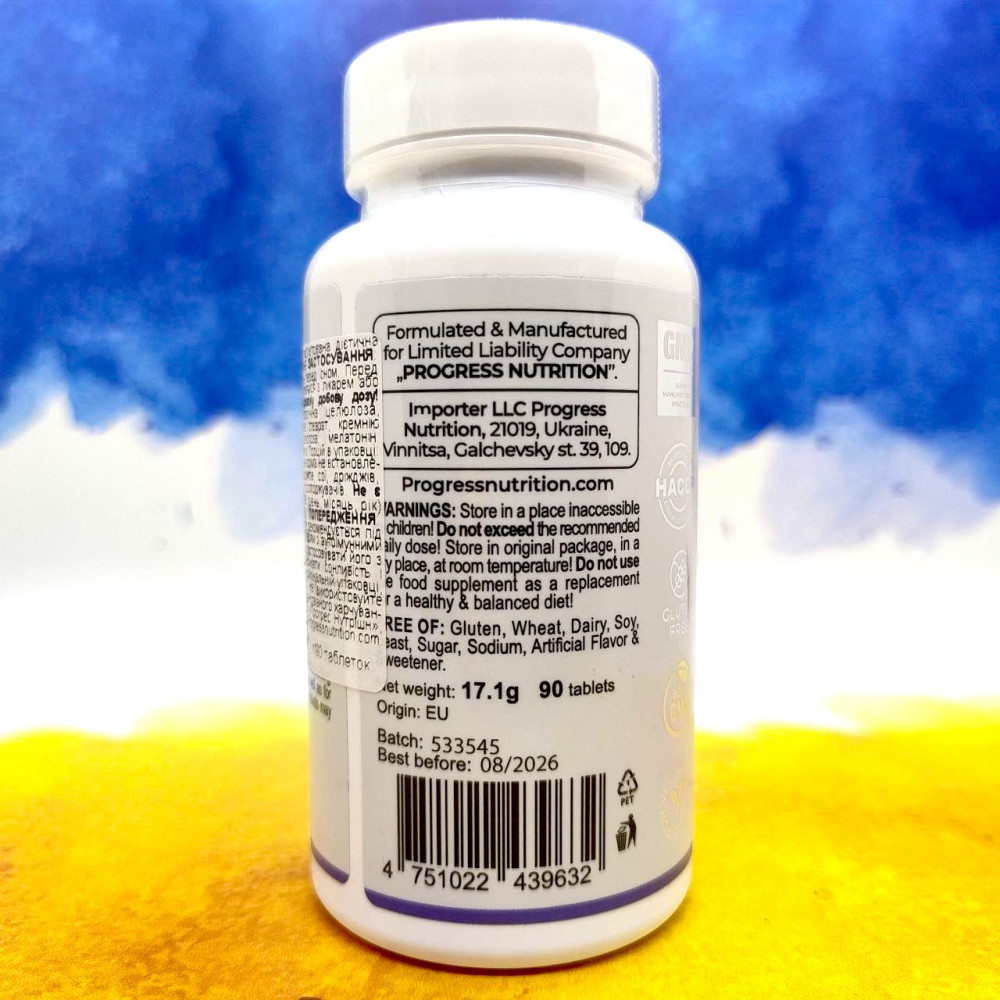Progress Nutrition Melatonin 3 mg 90 таблеток