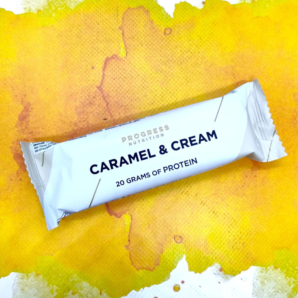 Progress Nutrition Protein Bar 12 батончиков по 60 грамм, Caramel (карамель)