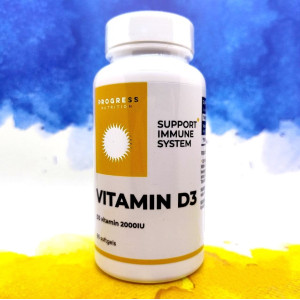 Progress Nutrition Vitamin D3 2000 МО 90 капсул