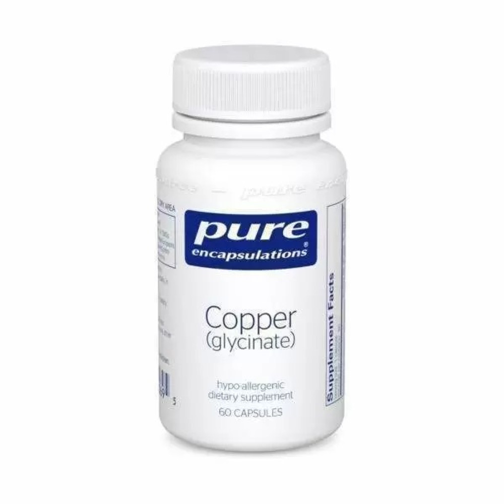 Pure Encapsulations Copper (glycinate) 2 мг 60 капсул