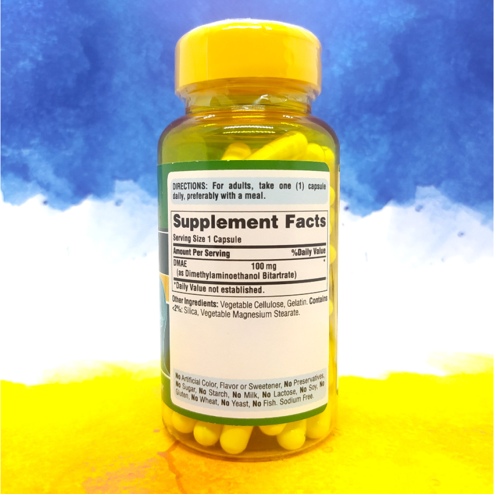 Puritan's Pride DMAE 100 mg 100 капсул