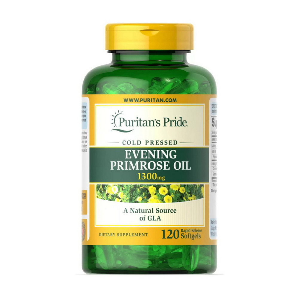 Puritan's Pride Evening Primrose Oil 1300 mg 120 капсул