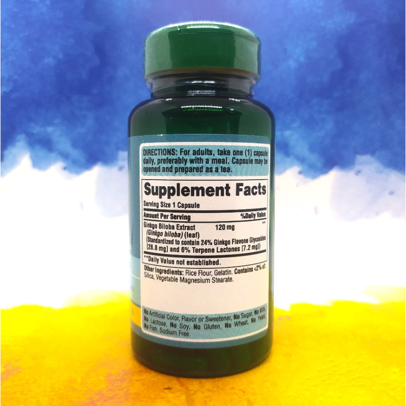 Puritan's Pride Ginkgo Biloba Standardized Extract 120 mg