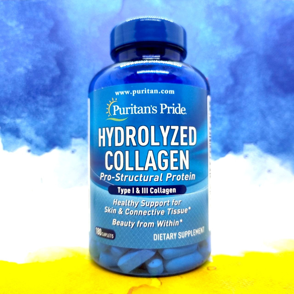 Puritan's Pride Hydrolyzed Collagen 1000 мг 180 таблеток