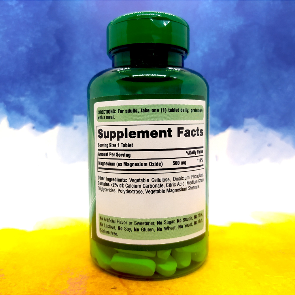 Puritan's Pride Magnesium 500 mg High Potency