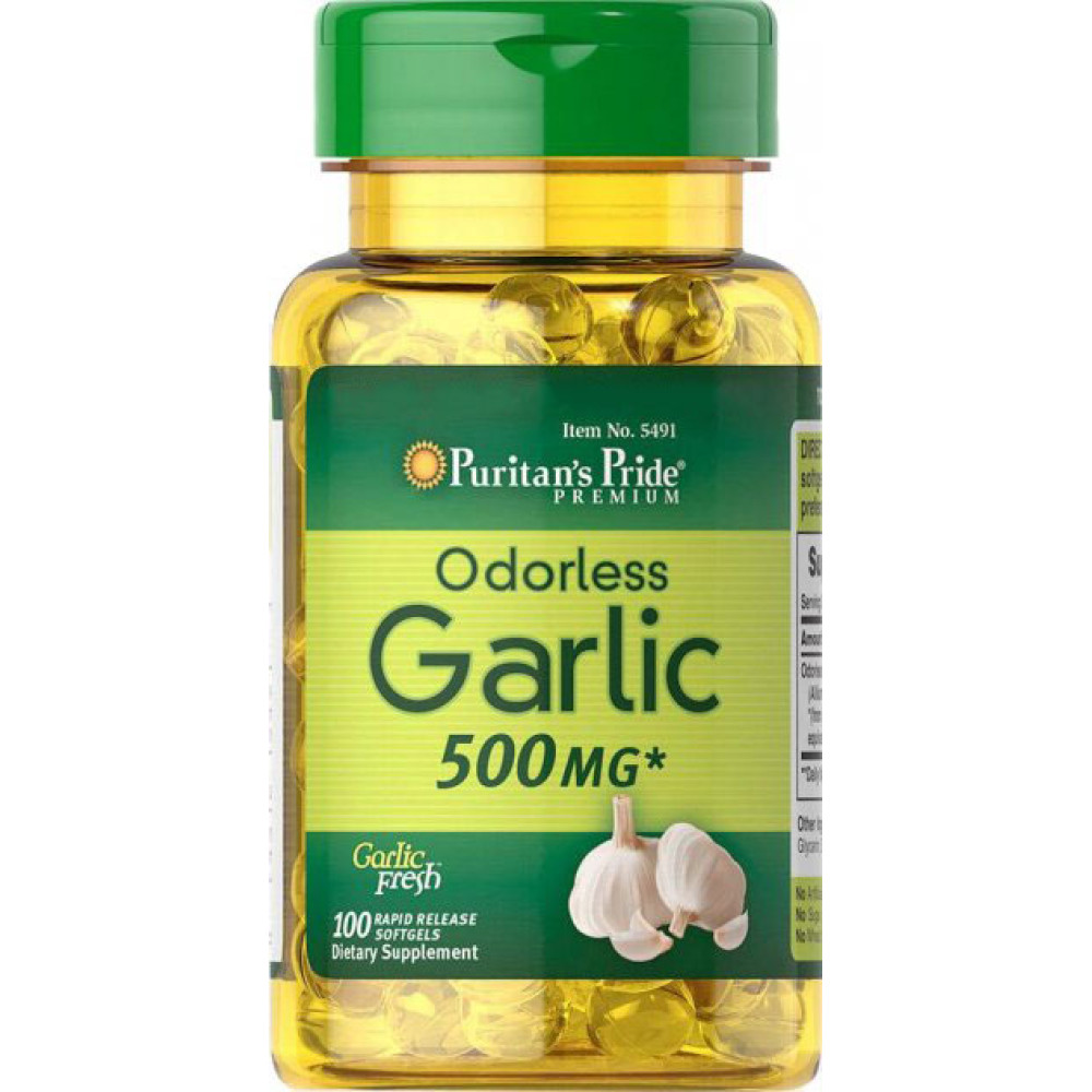 Puritans Pride Odorless Garlic 500 мг
