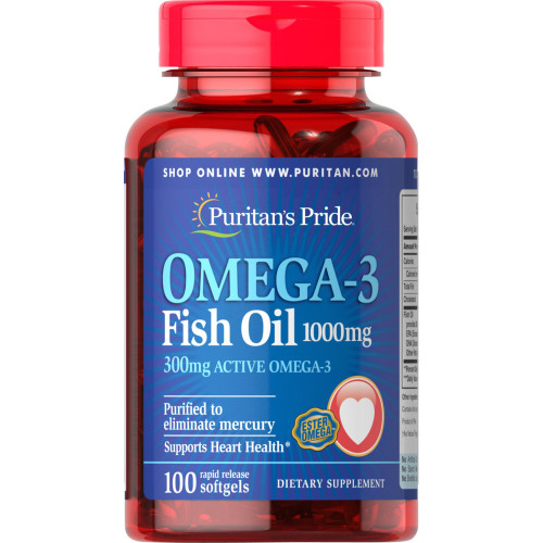 Фото Puritan`s Pride Omega 3 Fish Oil