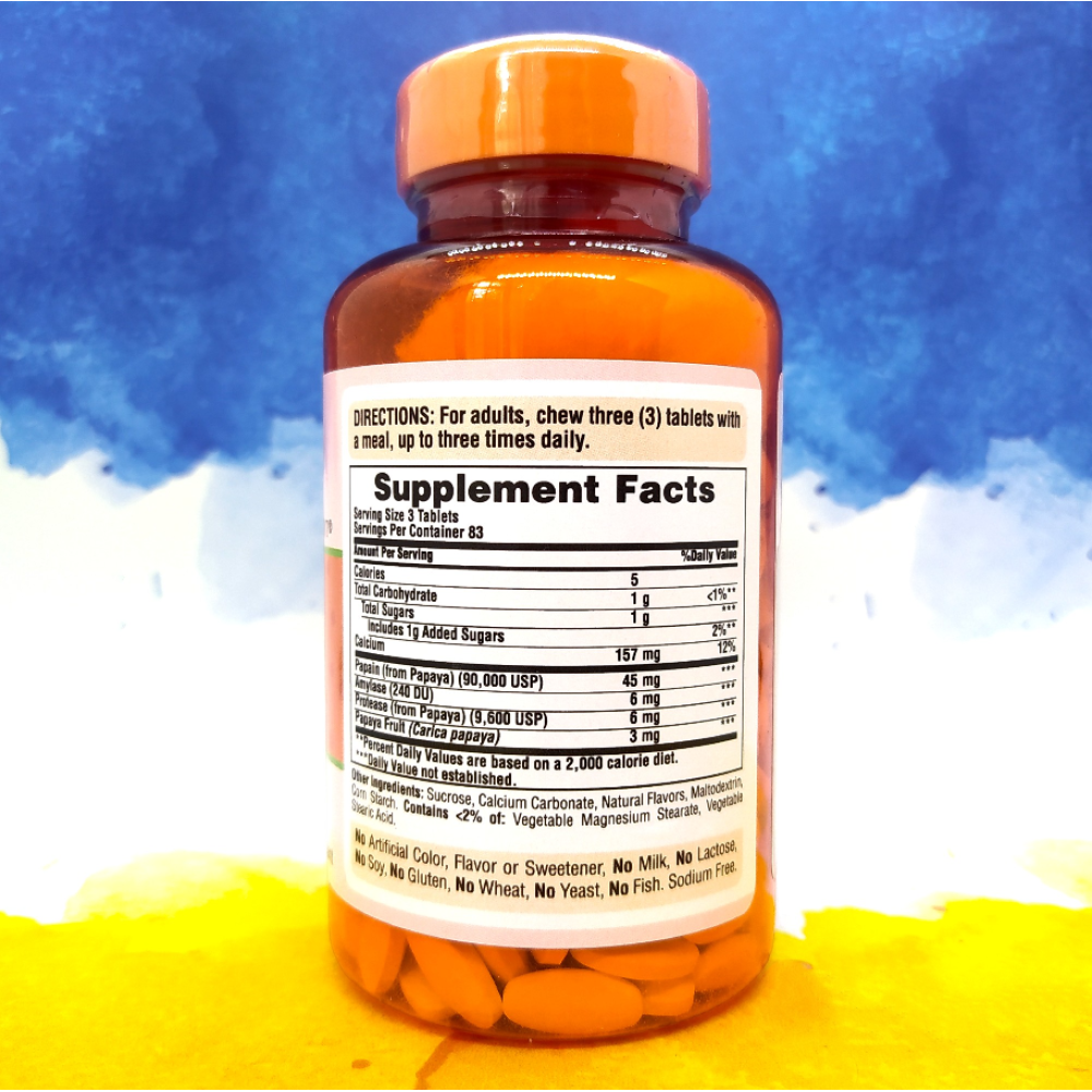 Puritan's Pride Papaya Enzyme original