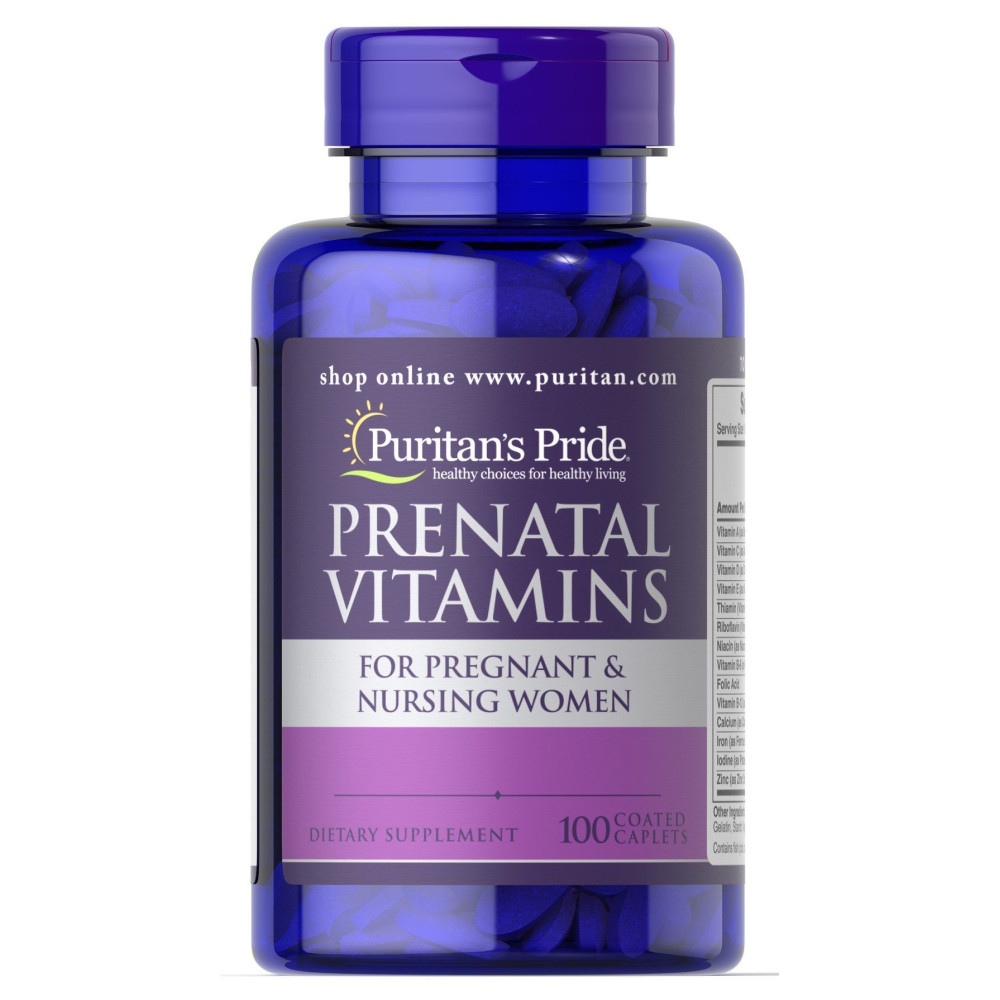 Puritans Pride Prenatal Vitamins 100 таблеток