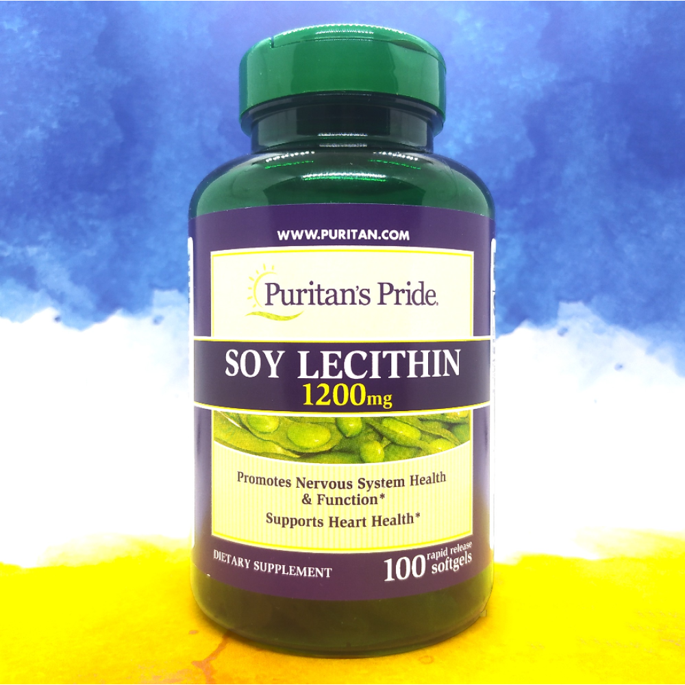 Puritan's Pride Soy Lecithin 1200 mg 100 капсул