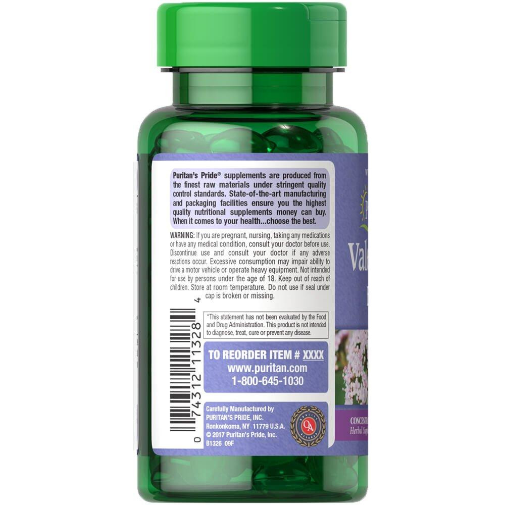Puritan's Pride Valerian Root Extract 1000 mg