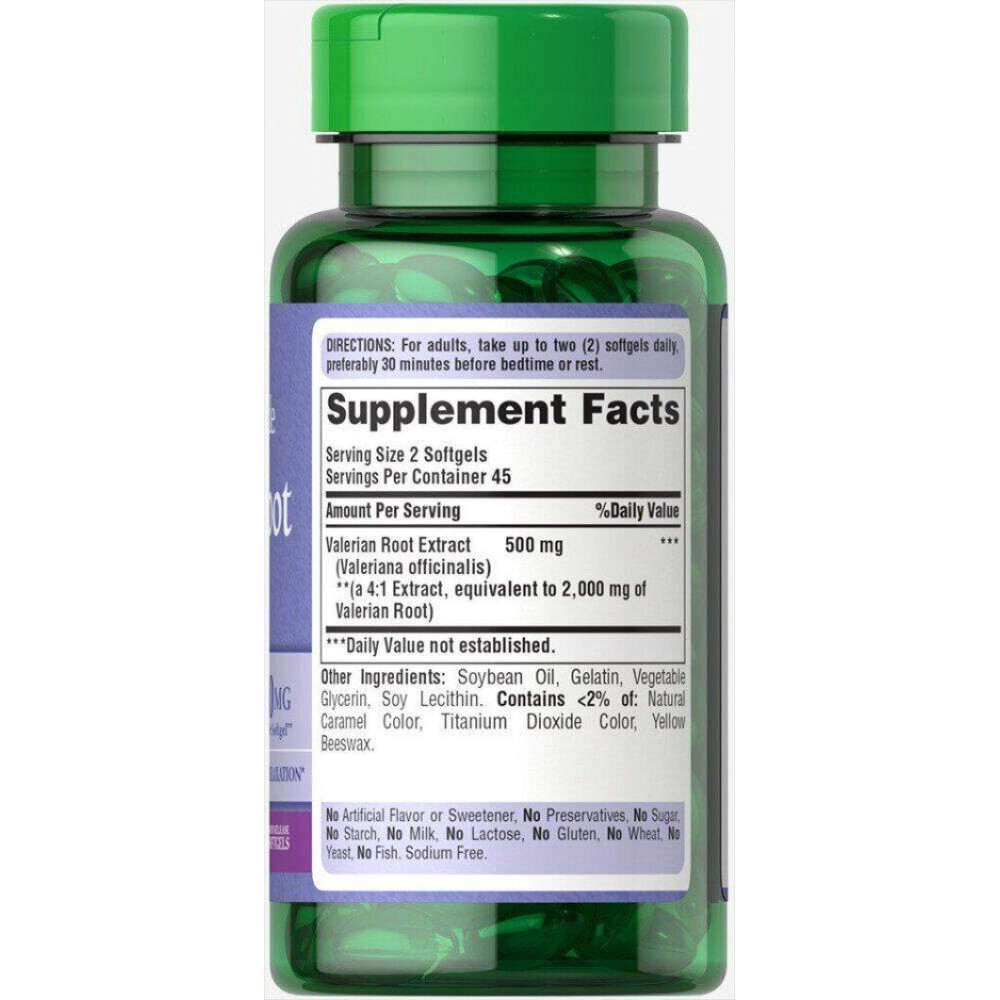 Puritan's Pride Valerian Root Extract 1000 mg