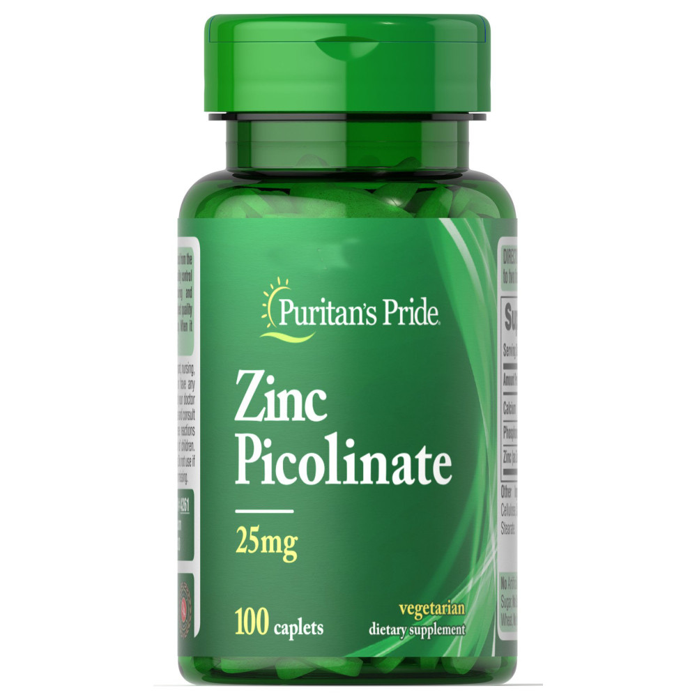 Puritan's Pride Zinc Picolinate 25 mg 100 таблеток