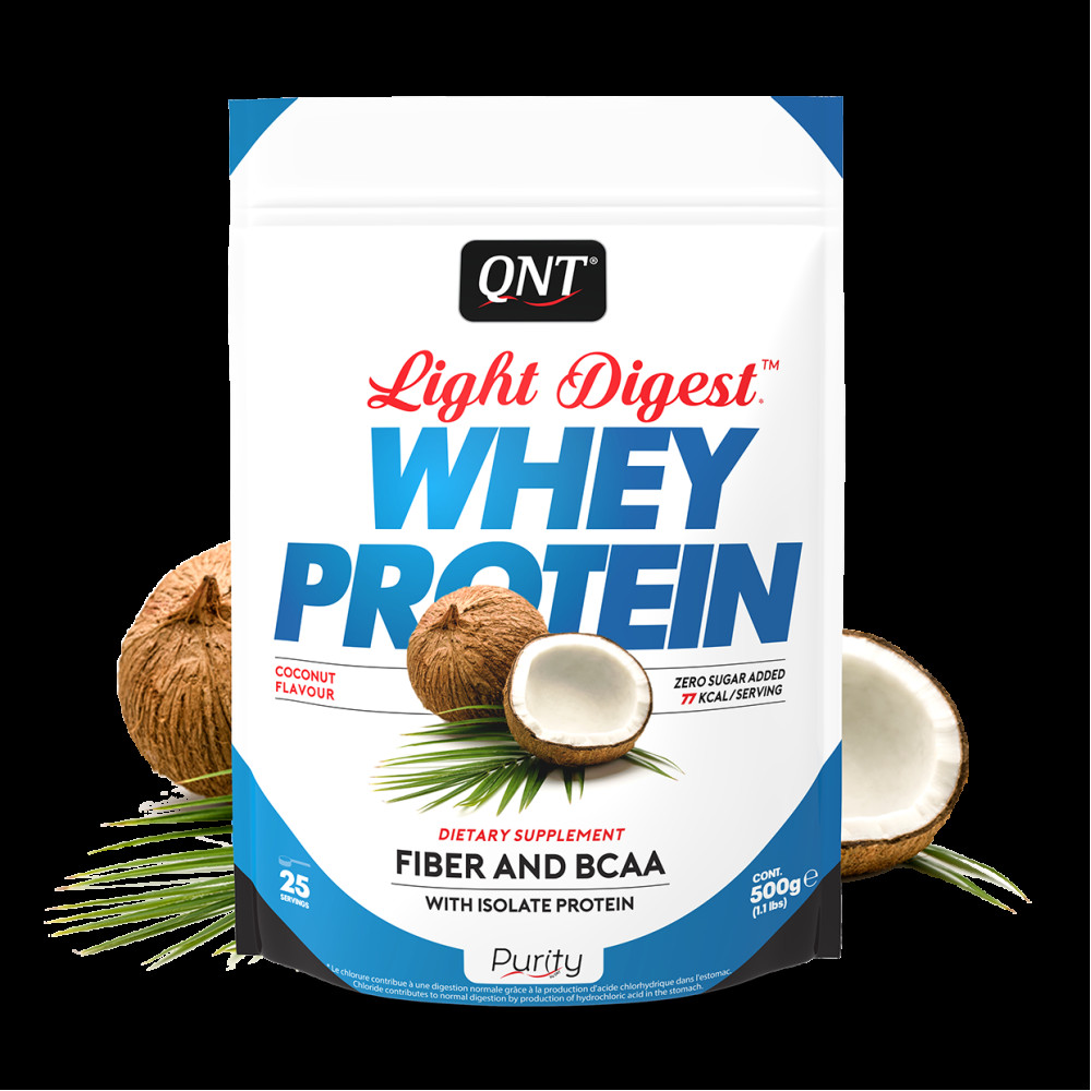 QNT Light Digest Whey Protein 500 грам 500 грам, Coconut (кокос)