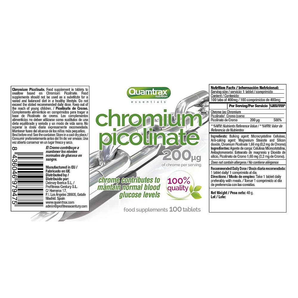Quamtrax Chromium Picolinate