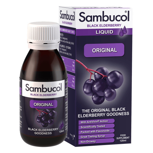 Фото Sambucol Black Elderberry Liquid Original 120 мл