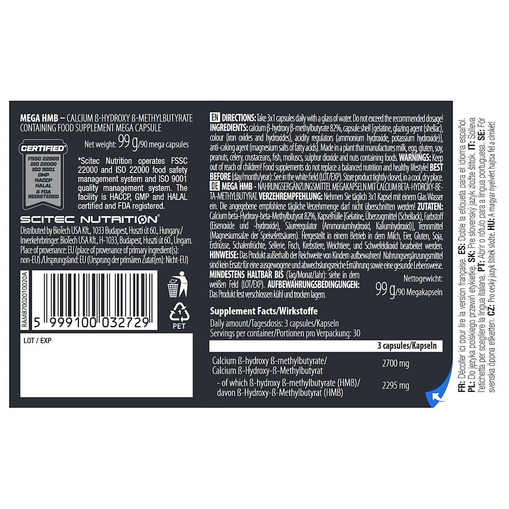 Scitec Nutrition Mega HMB