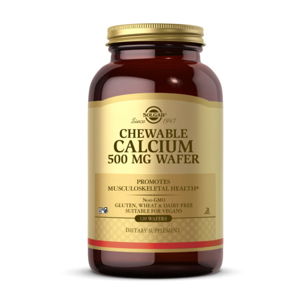 Solgar Chewable Calcium 500 mg Wafer 120 таблеток