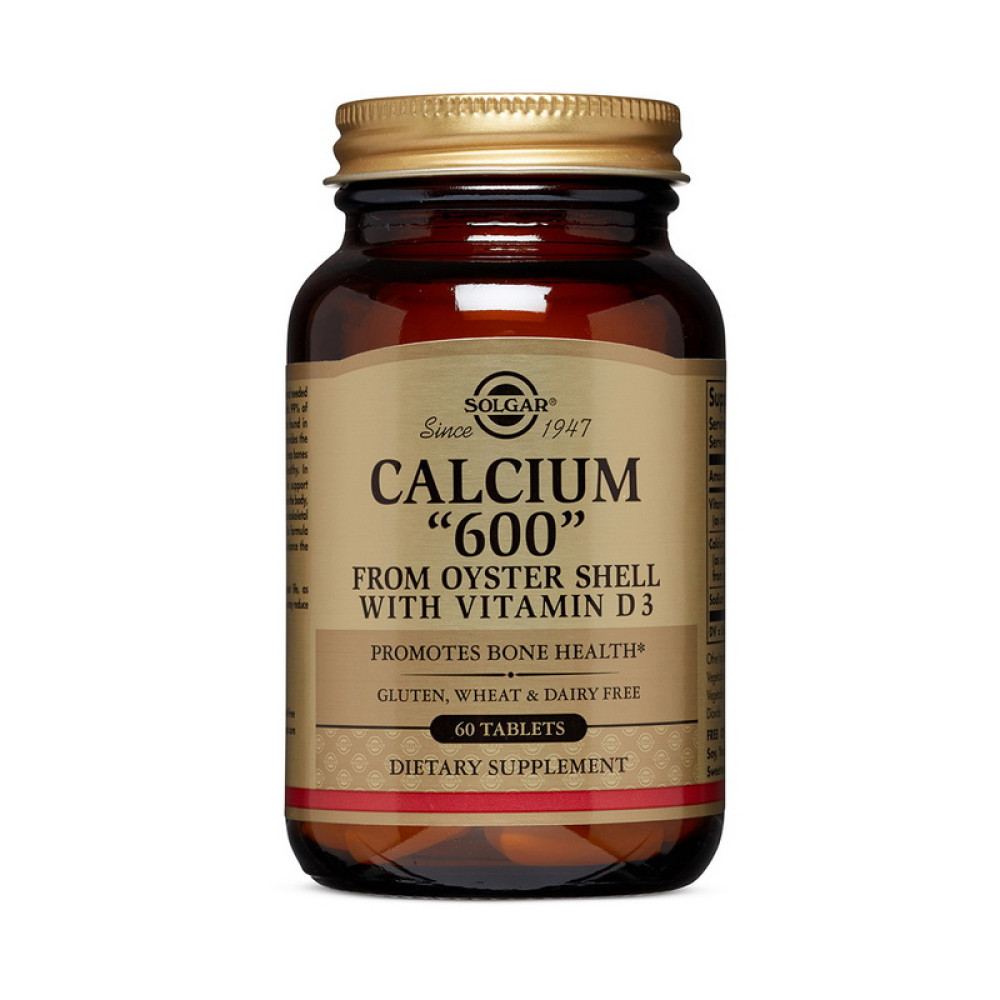 Solgar Calcium 600 From Oyster Shell with vitamin D3