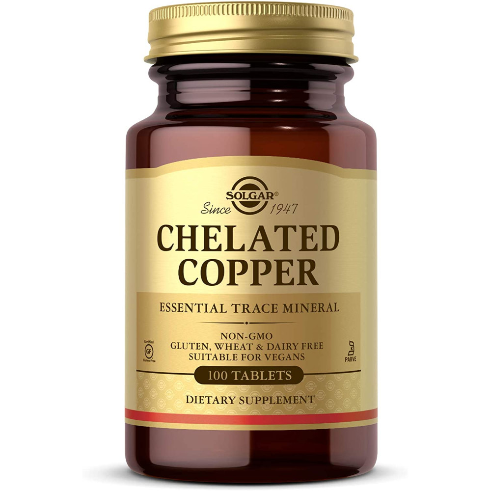 Solgar Chelated Copper 100 таблеток