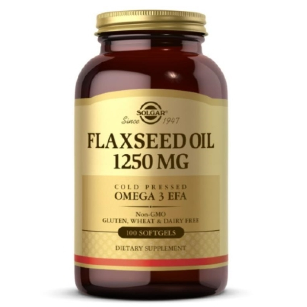 Solgar Flaxseed Oil 1250 mg 100 капсул