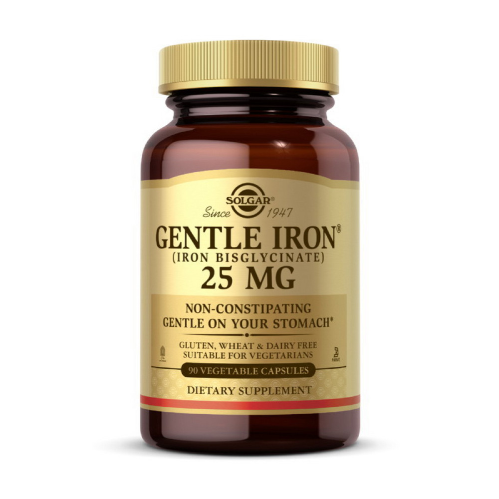 Solgar Gentle Iron 25 mg (iron bisglycinate)