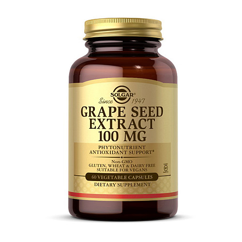 Фото Solgar Grape Seed Extract 100 мг 60 капсул