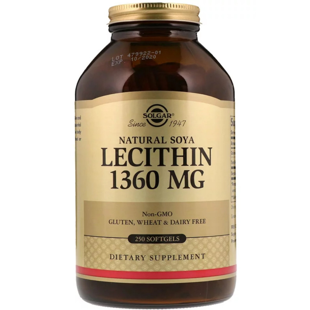 Solgar Lecithin 1360 мг 100 капсул