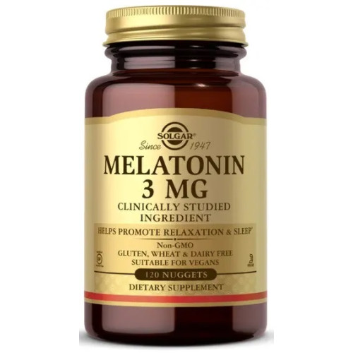 Фото Solgar Melatonin 3 mg 60 жевастиков