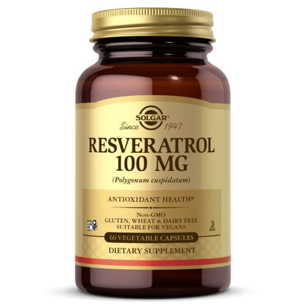Solgar Resveratrol 100 mg 60 капсул