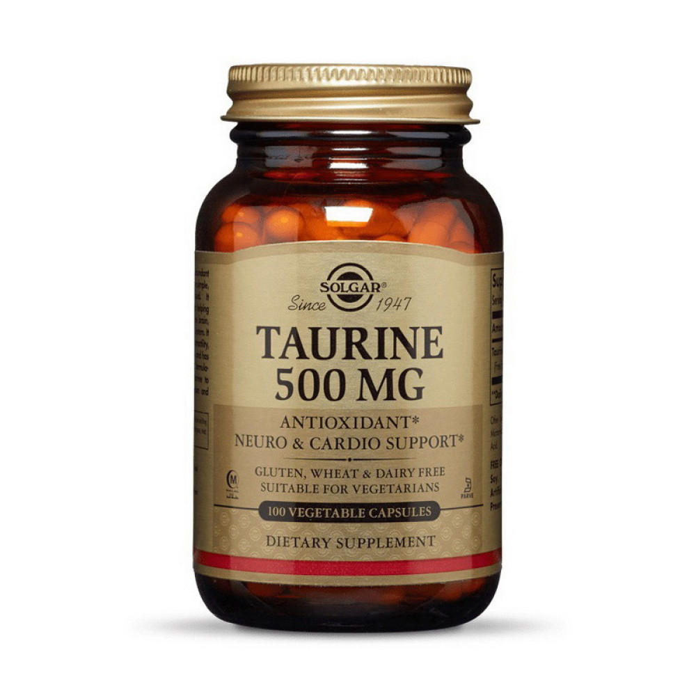 Solgar Taurine 500 мг 100 капсул