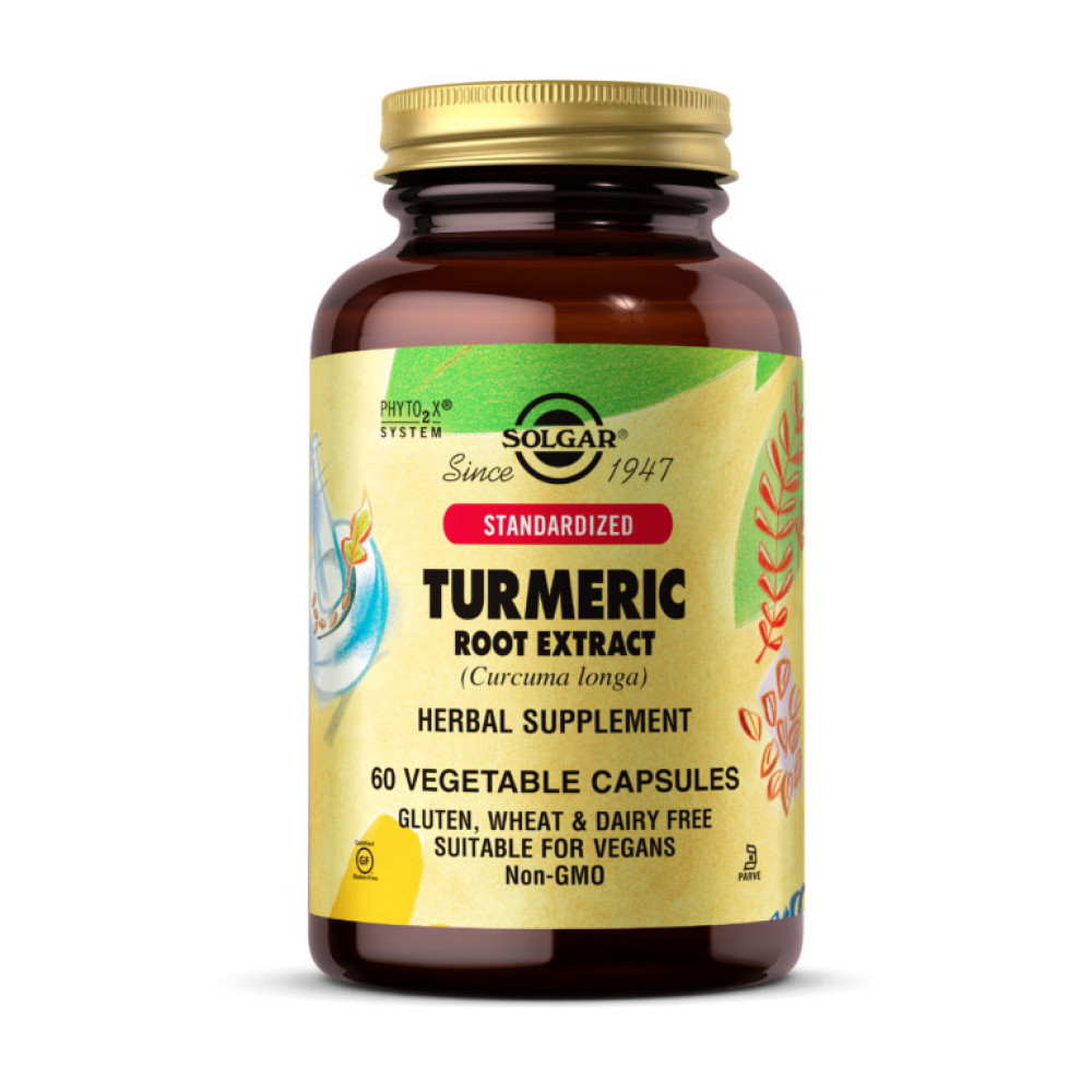 Solgar Turmeric Root Extract 60 вегетаріанських капсул