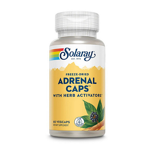 Фото Solaray Adrenal Caps freze-dried 60 капсул