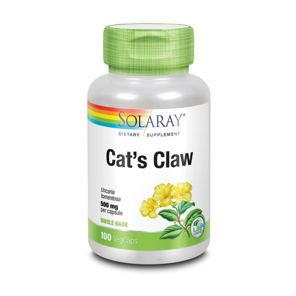 Solaray Cat`s Claw 500 mg 100 капсул