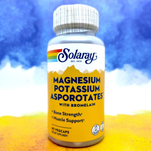 Solaray Magnesium Potassium Asporotates 60 капсул