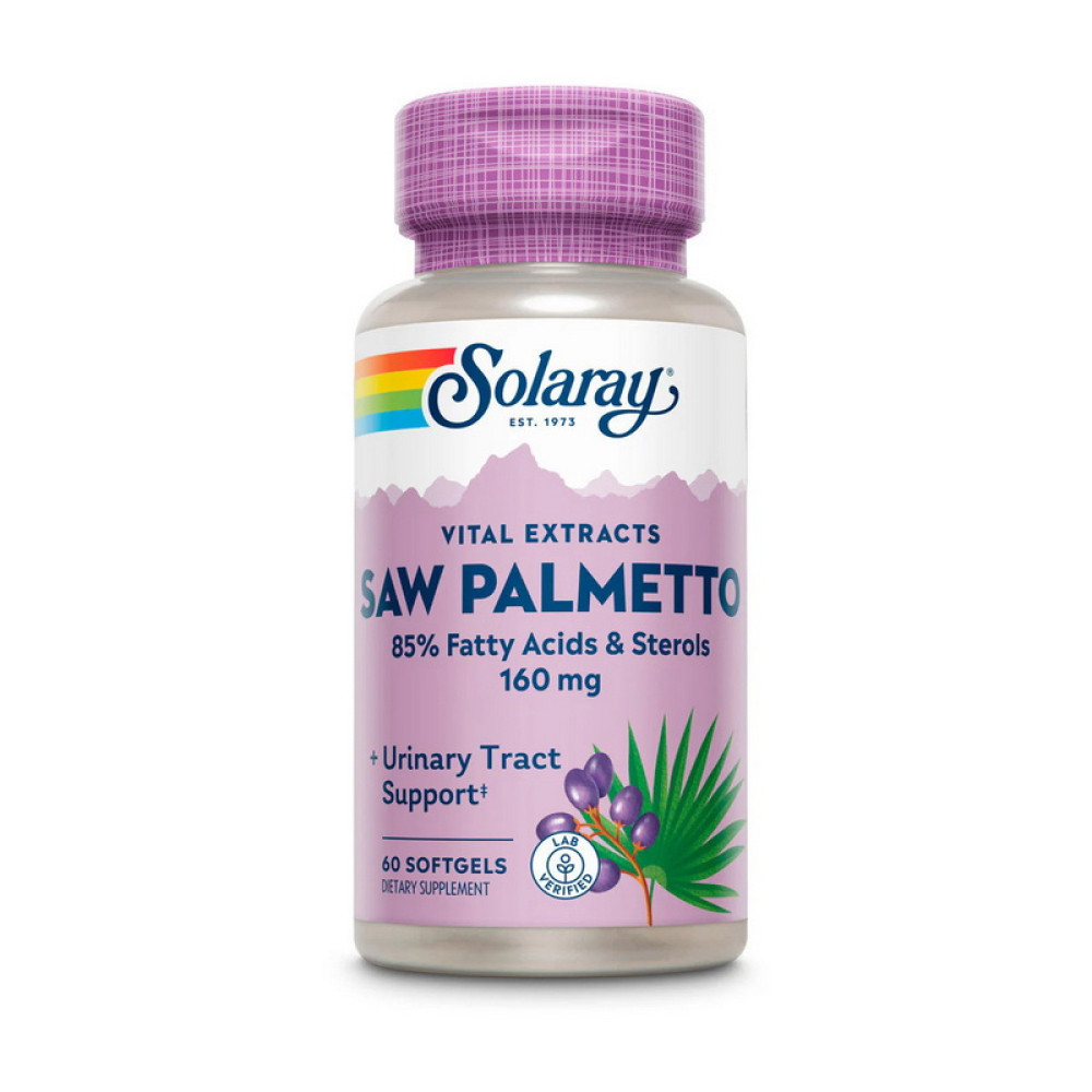 Solaray Saw Palmetto berry extract 160 мг 60 софт капсул