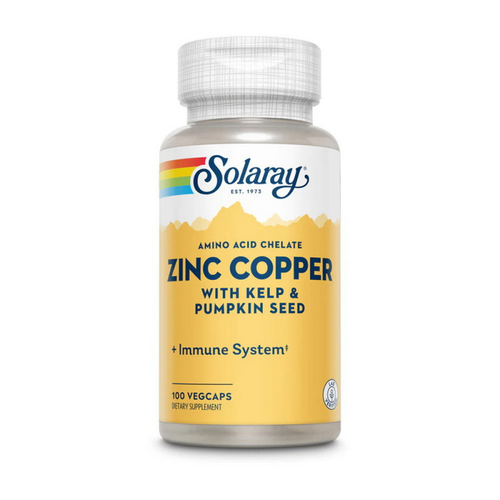 Solaray Zinc Copper 100 капсул