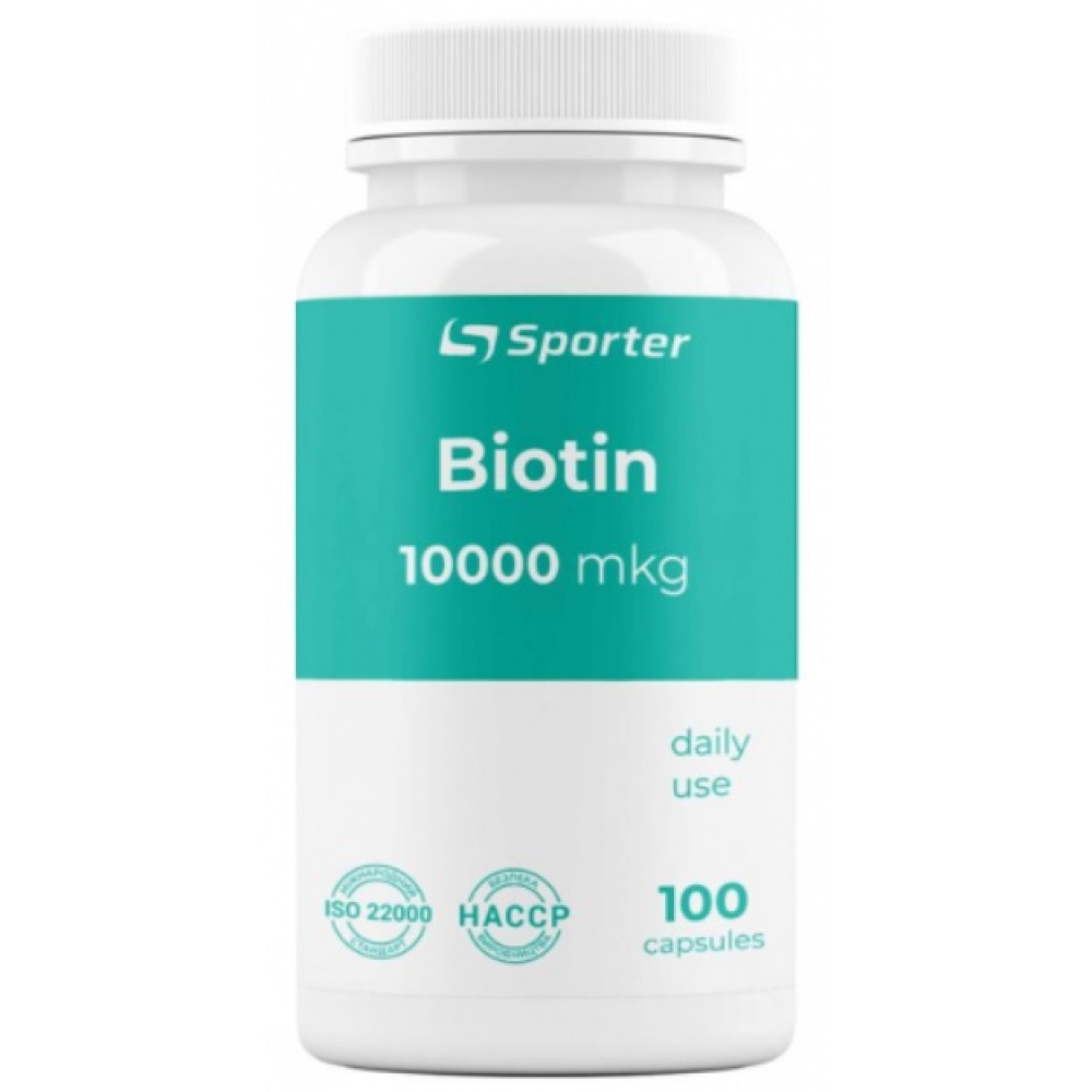 Sporter Biotin 10000 мкг 100 капсул