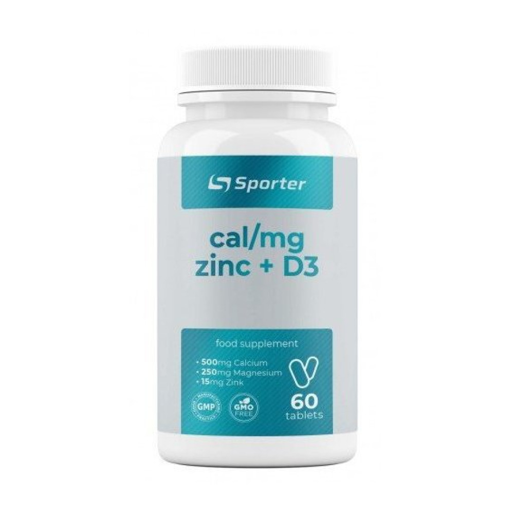 Sporter Calcium magnesium zinc D3 60 таблеток