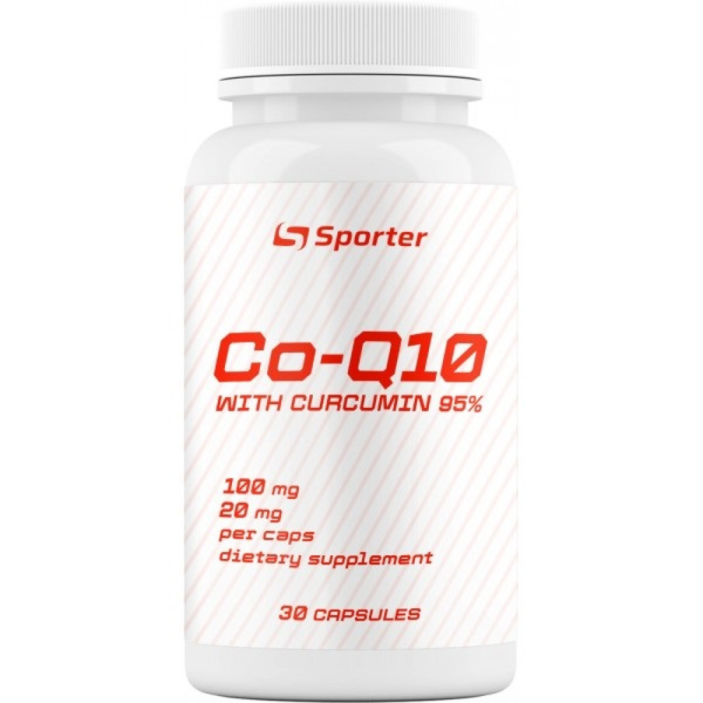Sporter Coenzyme Q10 -100 мг + curcumin 30 капсул
